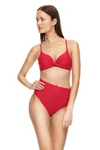 Bermuda Bikini Top L Red