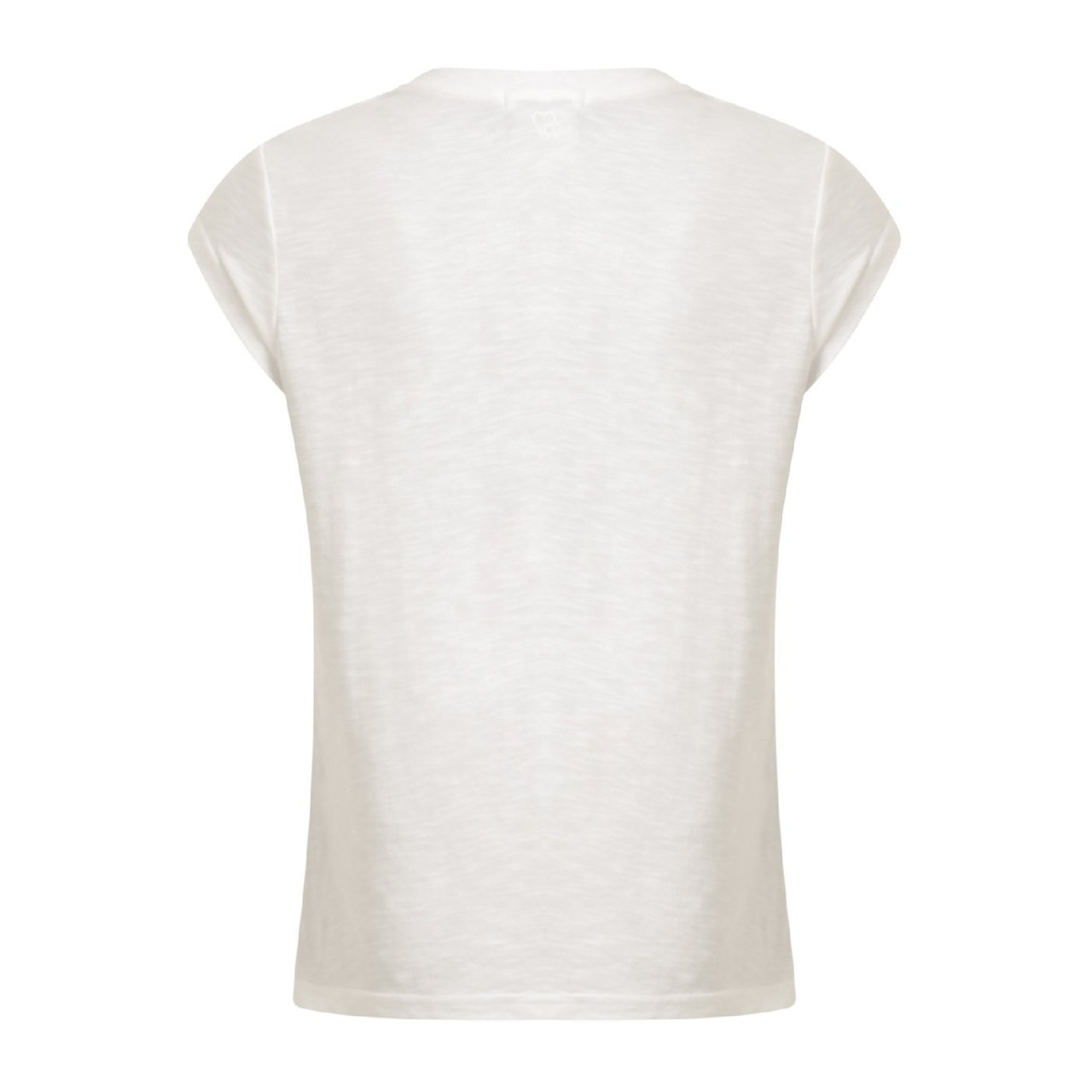 CC Heart V-neck T-shirt L White