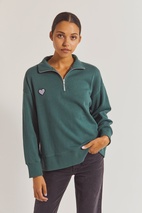 Lovers half Zip Sweatshirt Pine M Grön
