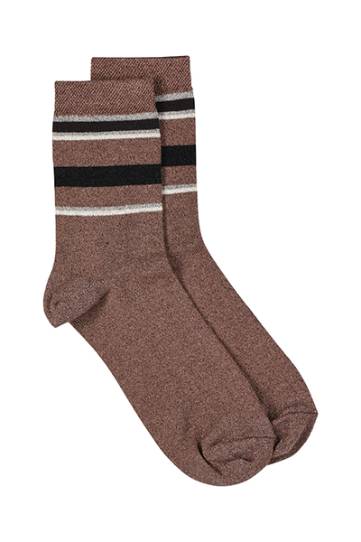 Anuuk Lurex Socks One Size Brun
