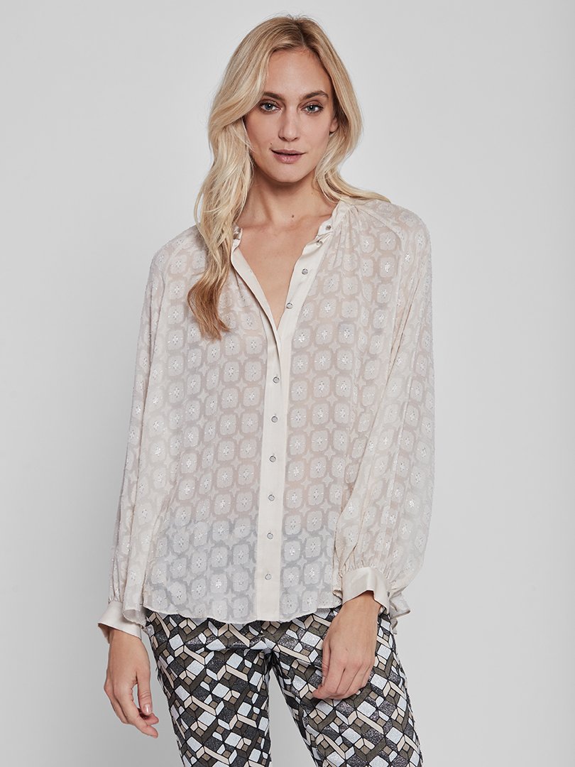 Annsofie Shirt 40 Pearled Ivory