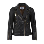 CC Heart Leather Jacket 36 Black