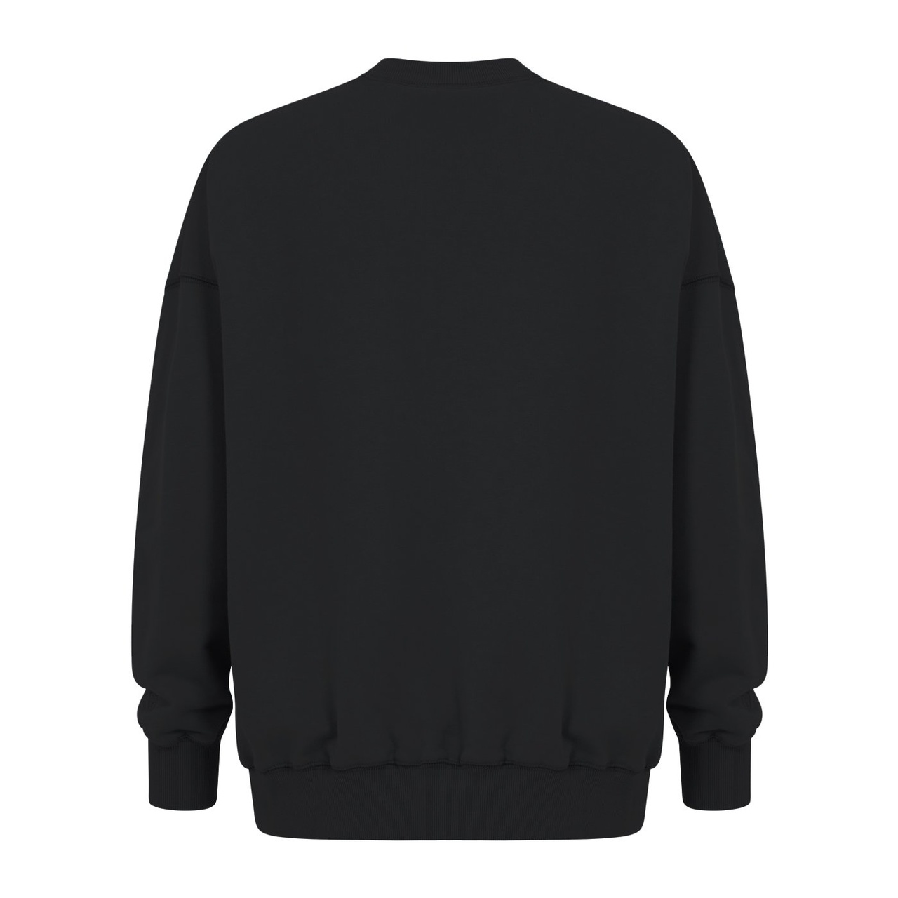 CC Heart Oversized Sweatshirt - Organic Cotton M Black